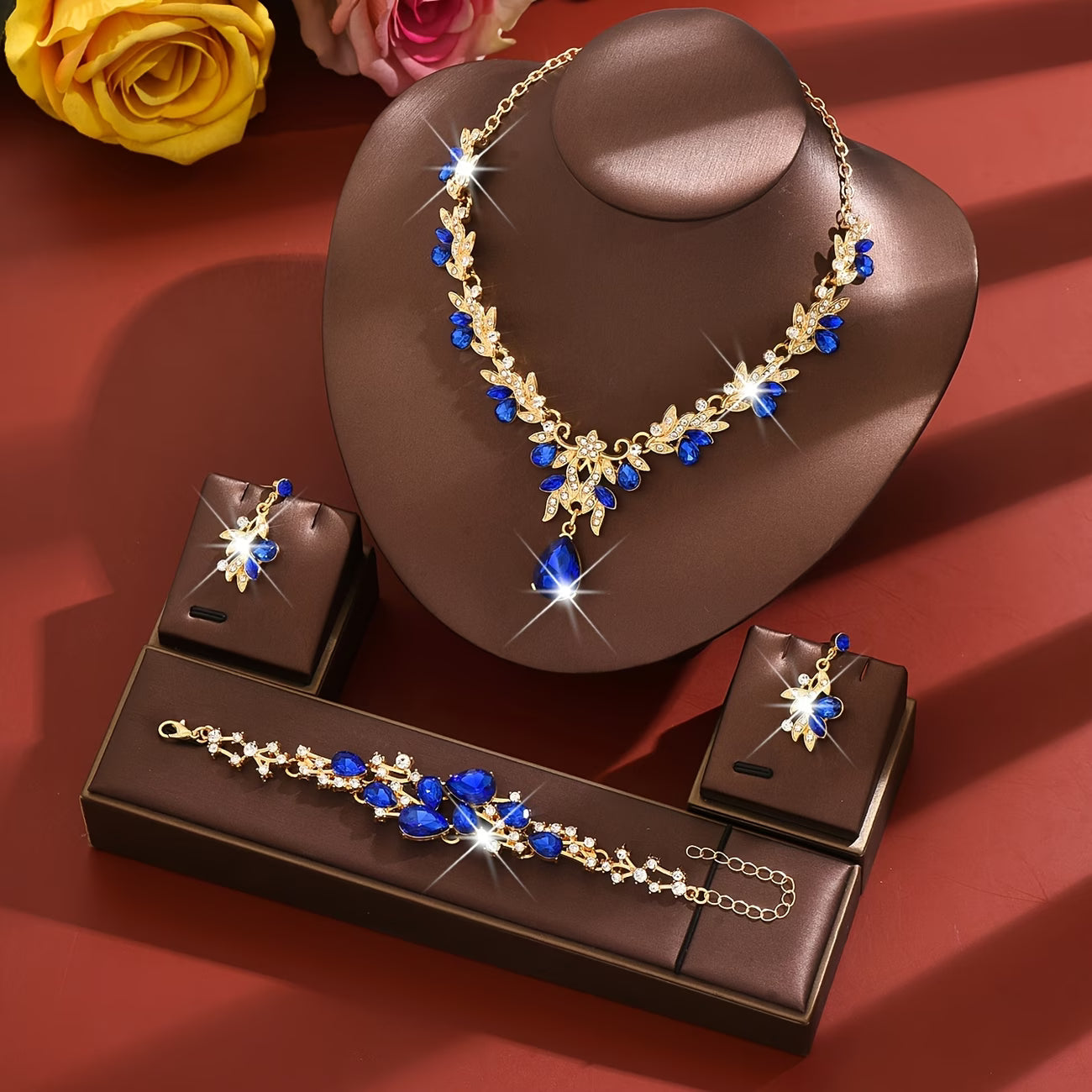 Emerald Elegance Jewelry Set – 3-Piece Statement Collection