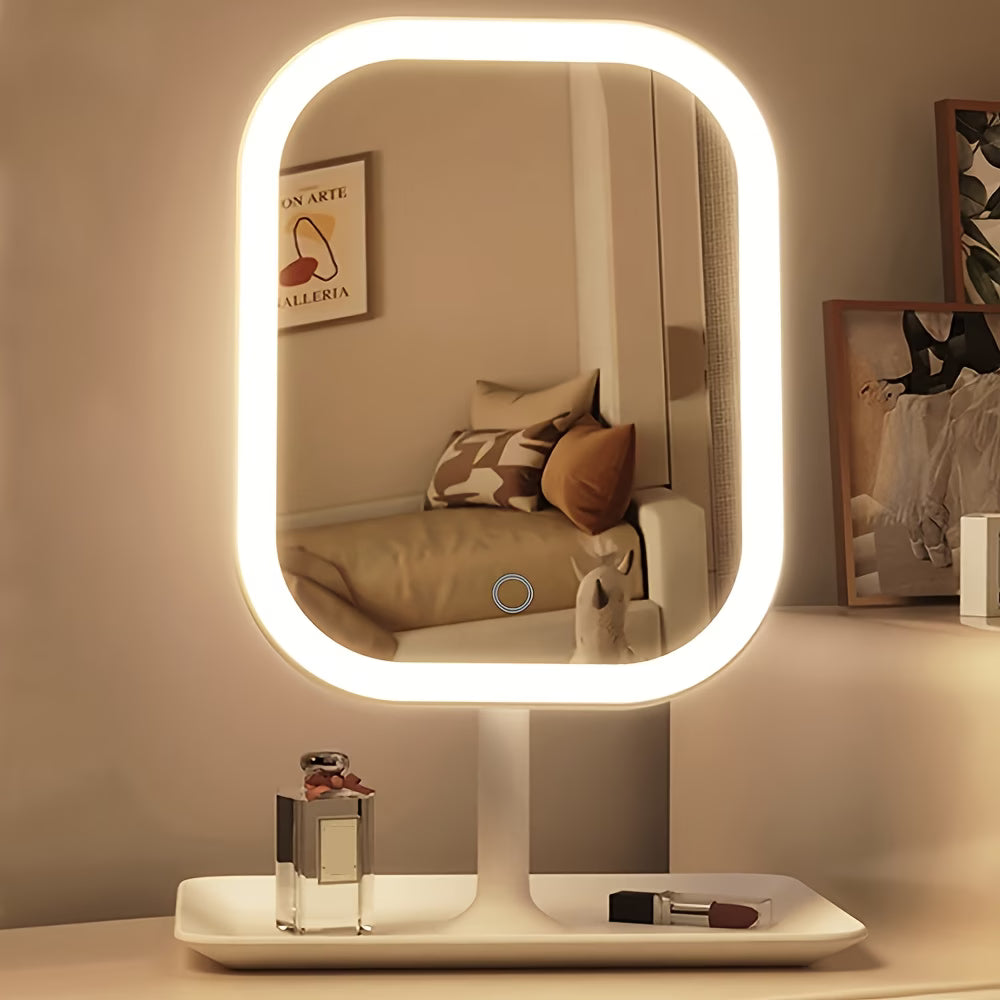 LED Makeup Mirror – Touch Control Vanity Mirror with Adjustable Lighting