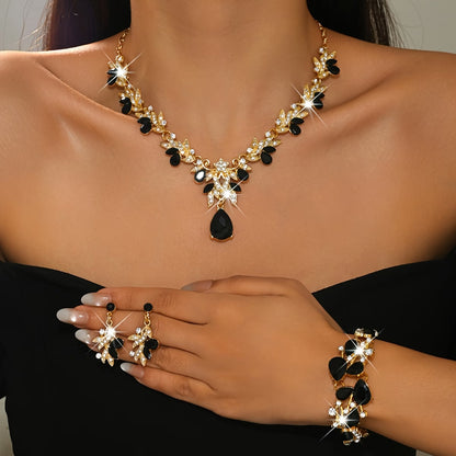Emerald Elegance Jewelry Set – 3-Piece Statement Collection